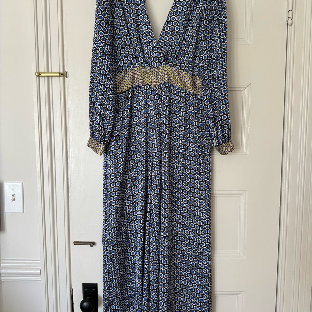 Zara Blue Patterned Women's Jumpsuit